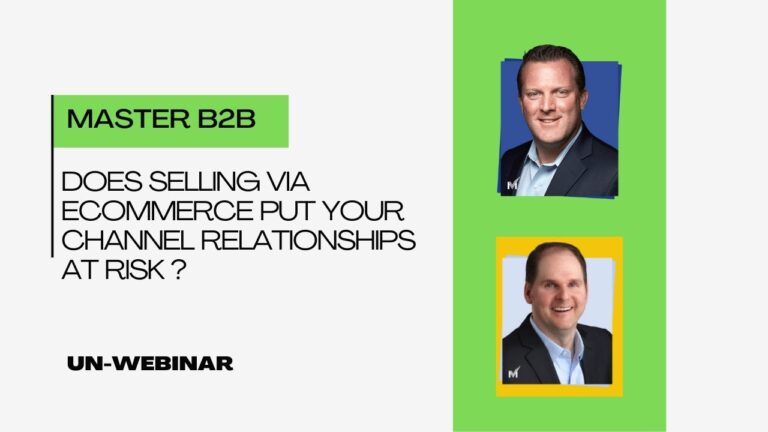 Does Selling Via Ecommerce Put Your Channel Relationships At Risk?