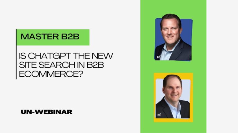 Is ChatGPT the New Site Search in B2B eCommerce?