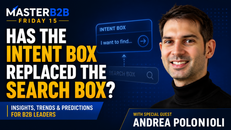 Is the Search Box Now the Intent Box in B2B Ecom?